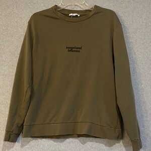 Zara Khaki Sweatshirt